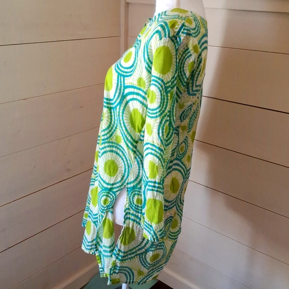 Womans Tunic. XS. Ptp: 20" Length:30" Sleeve: 18 1/2"  100%cotton - Picture 2 of 3